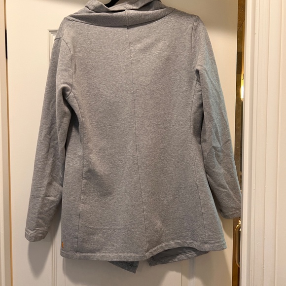 Lucy Faux Wrap Gray Sweatshirt Tunic - Medium - Picture 2 of 2